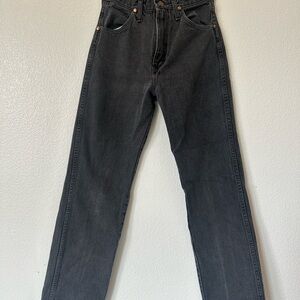 Men's Straight Fit Jeans in Charcoal Black